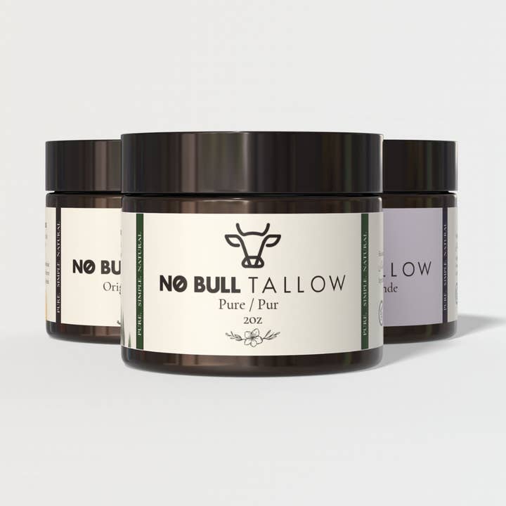 Beurre Corporel au Suif Fouetté 2oz (60ml) pour la vente par No Bull Tallow