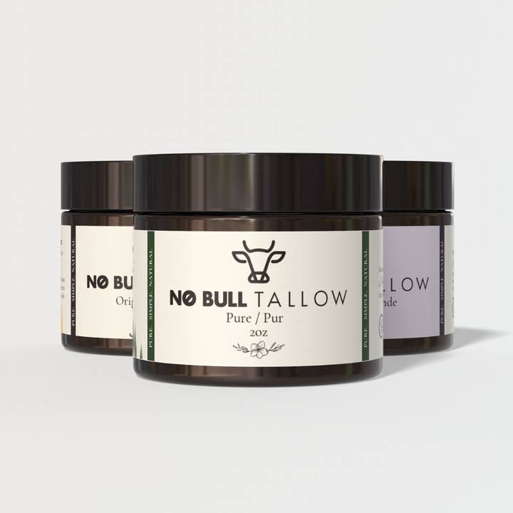 2oz Whipped Tallow Body Butter (60ml) for wholesale by No Bull Tallow