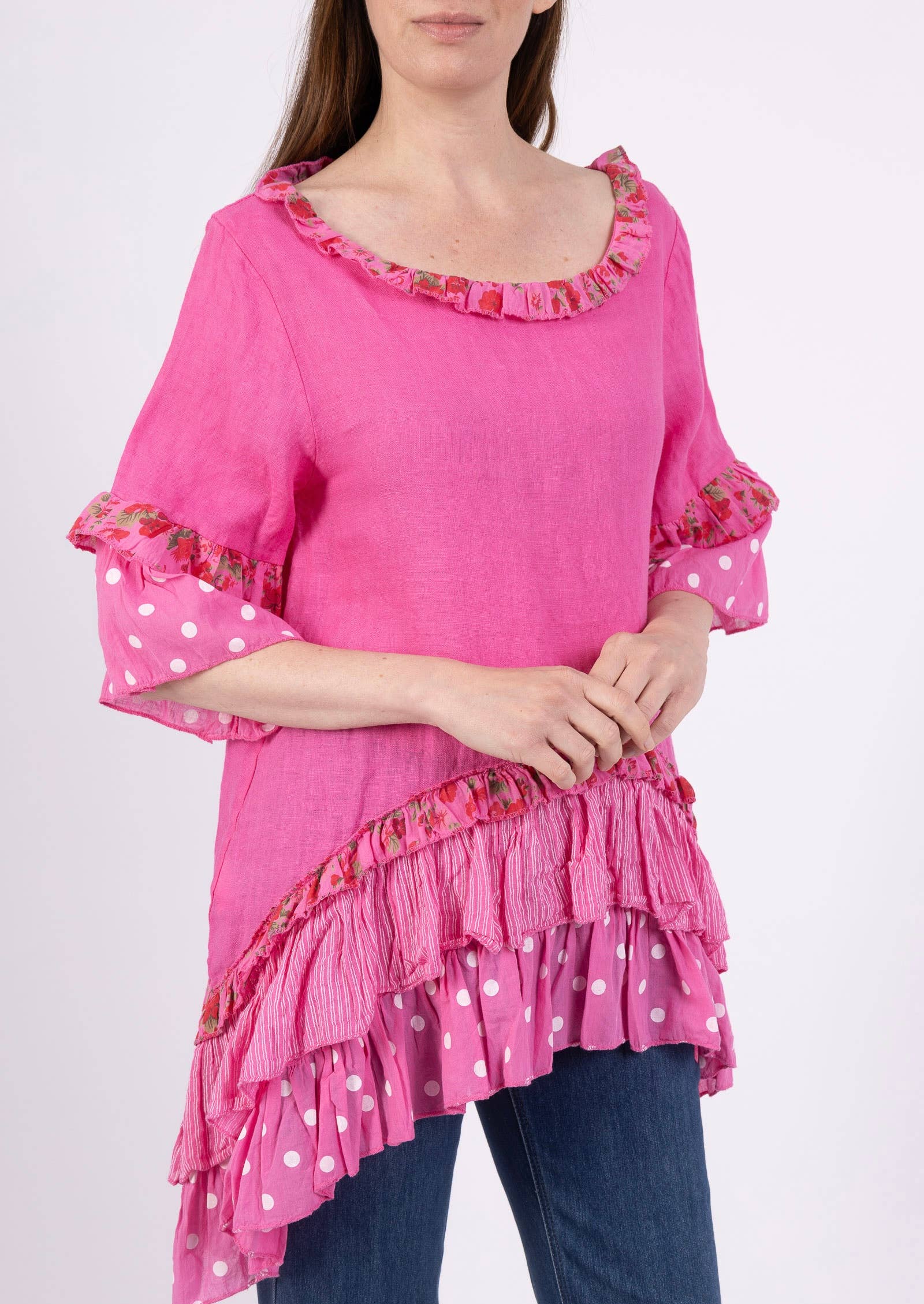 LINEN & COTTON HOUSE - Wholesale Jurk - Dames - JURK IN LINNEN 861219