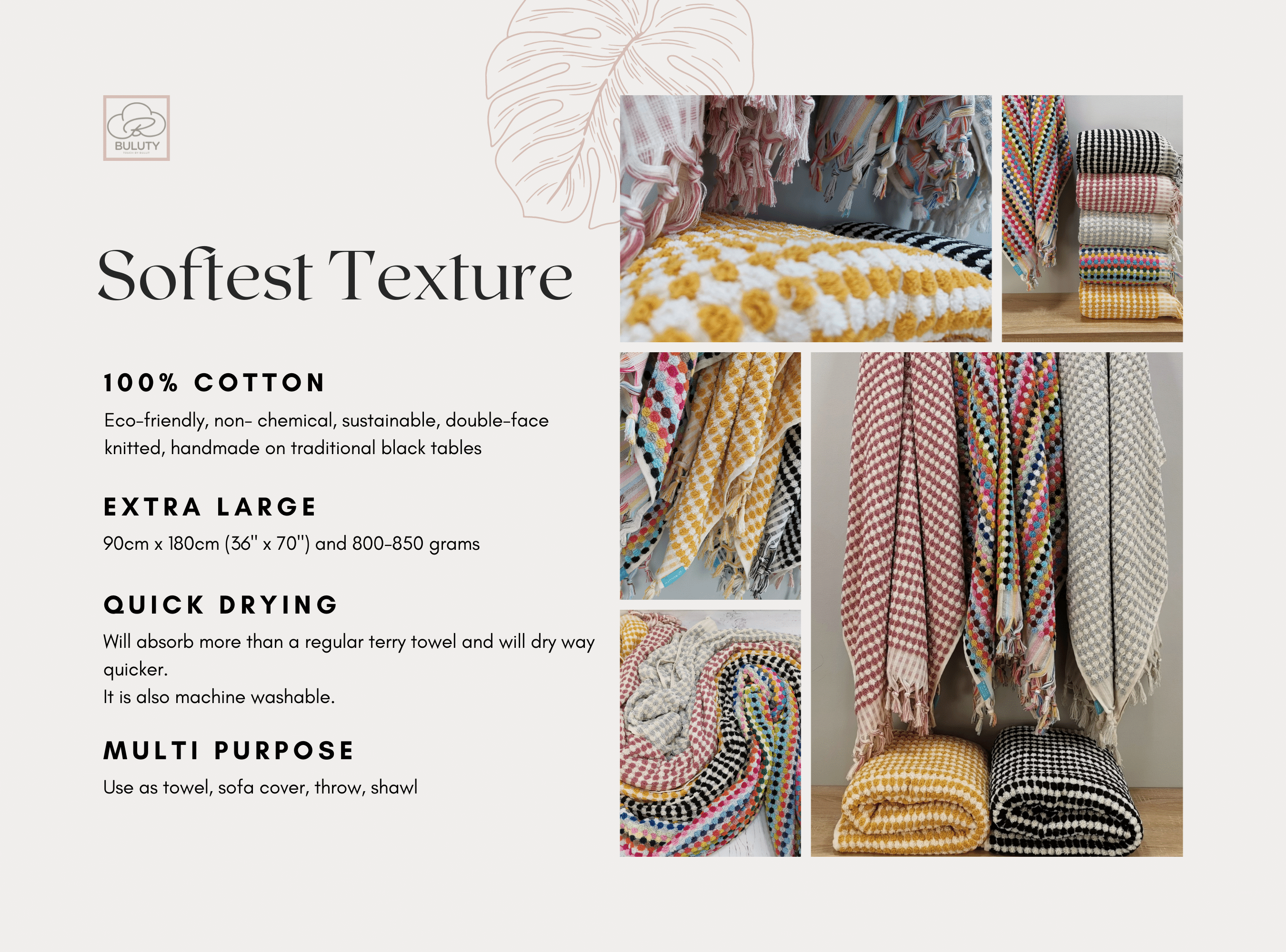 Buluty – wholesale Bath towel – FLUFFY SOFT COTTON BATH TOWEL6