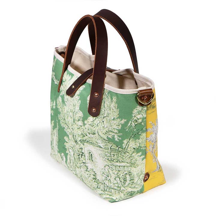 The Arles Toile Mini Tote for wholesale by General Knot & Co.