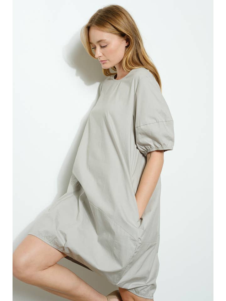 Bloidy – wholesale Klänning - Dam – Poplin Kortärmad Mini Bubble Klänning - D10482SS15