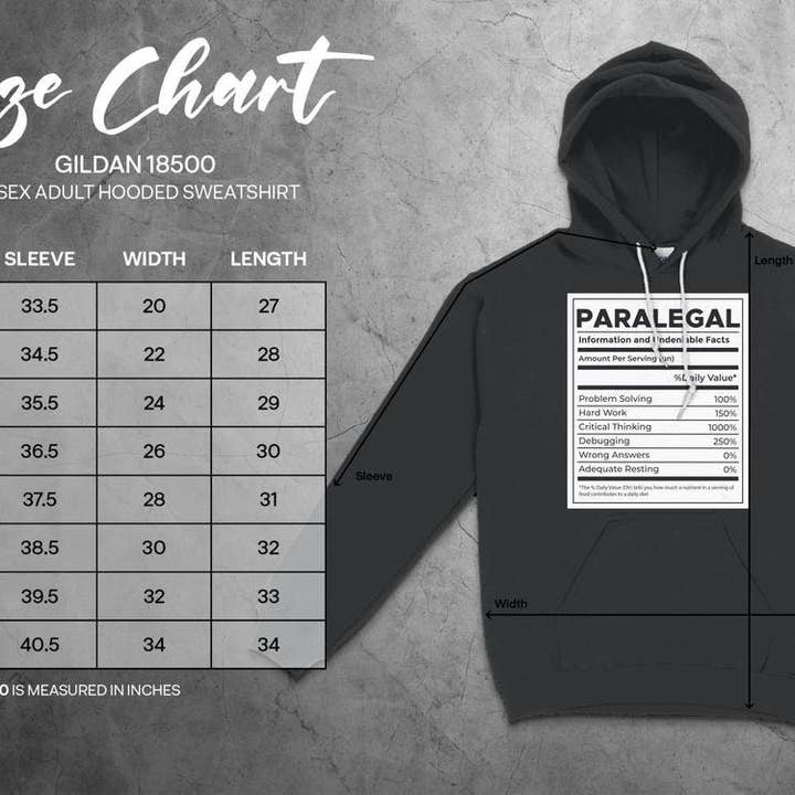 PositiveParty - Wholesale Screen Printed T-Shirt - Women's - Paralegal Shirt, Paralegal Nutrition Facts5
