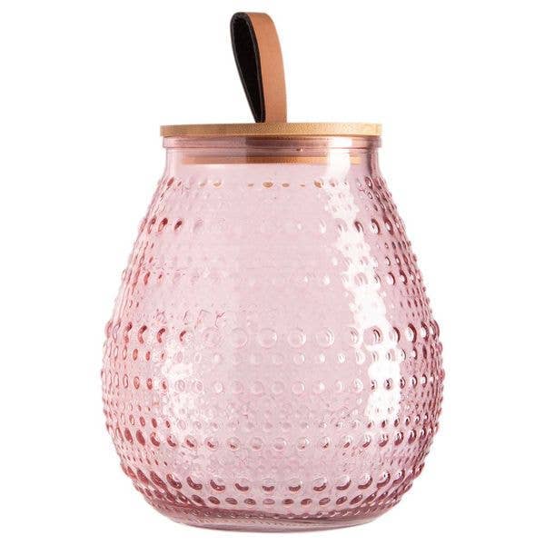 HALO SM BLUSH CANSTR BAMBOO LI for wholesale by Home Essentials