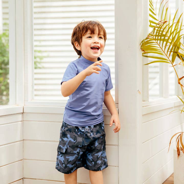 Bathers Camo Boy Swim Trunks Shorts-C for wholesale by Vaenait Baby