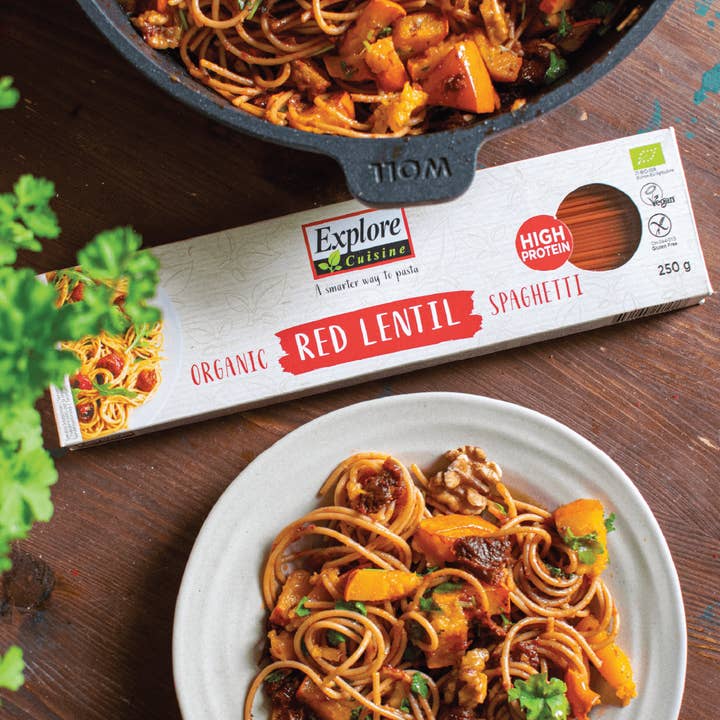 Explore Cuisine - Wholesale Pasta - Organic Red Lentil Spaghetti