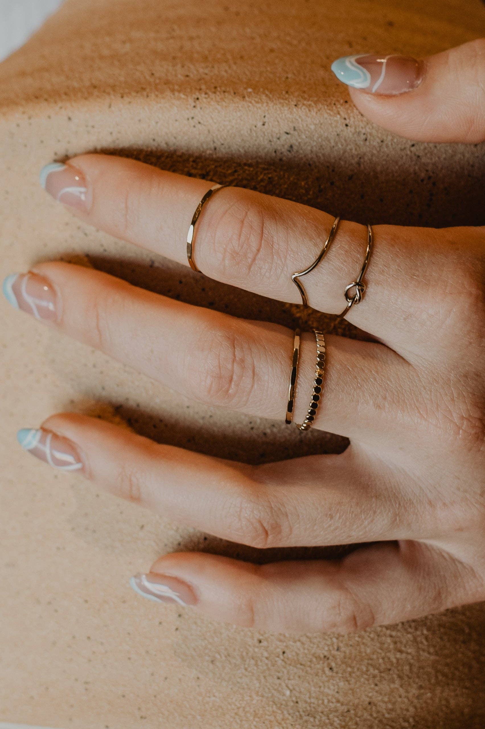 Jenny Be Free - Wholesale Band/Stacked Ring - Ring: Love me knot1