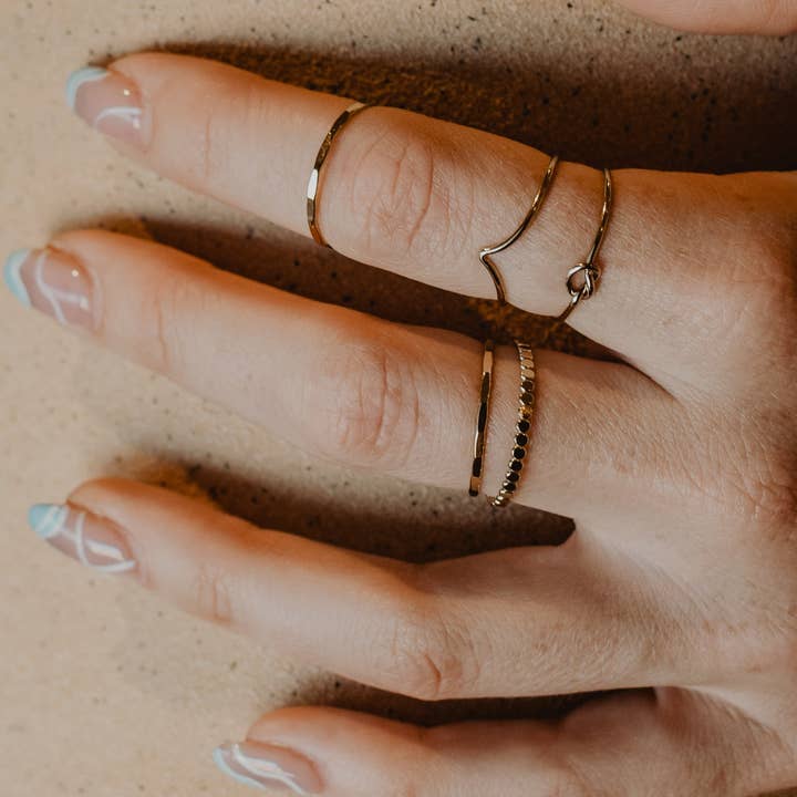 Jenny Be Free - Wholesale Band/Stacked Ring - Ring: Love me knot1