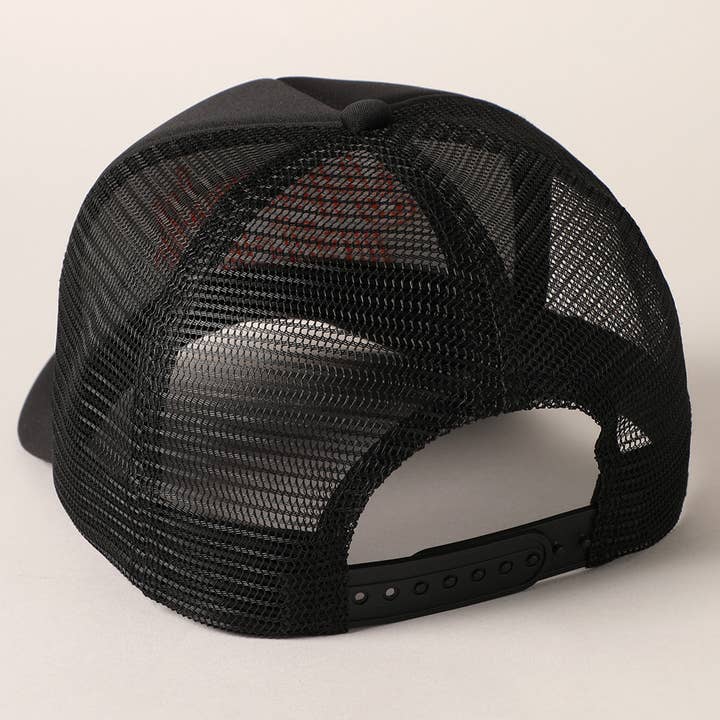 Fashion City - Wholesale Trucker Hat - Women's - Howdy Witches Embroidered Mesh Back Trucker Hat 6