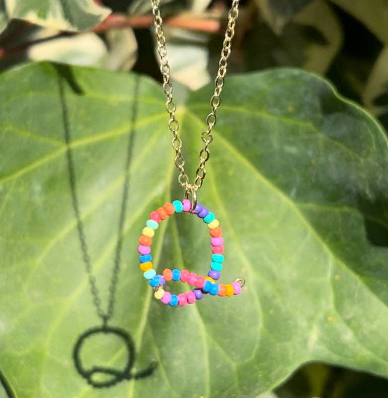 MorninGloria's - Wholesale Pendant/Charm Necklace - Beaded Initial Necklace16