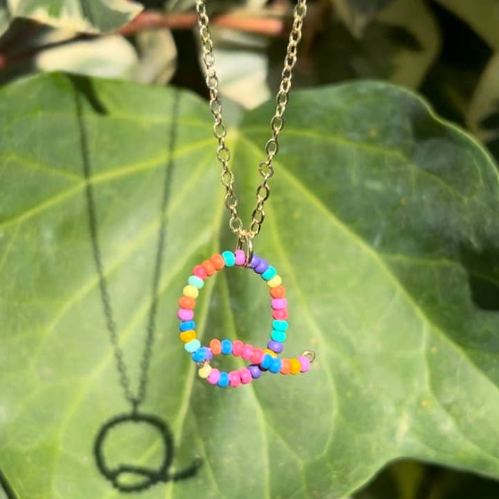 MorninGloria's - Wholesale Pendant/Charm Necklace - Beaded Initial Necklace16