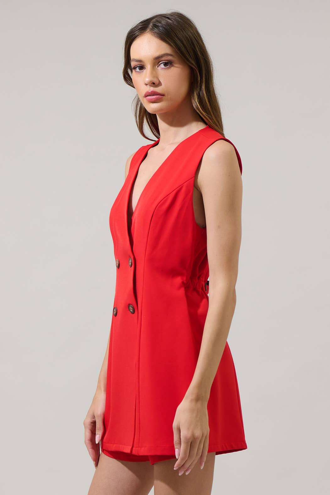 Sugarlips – Engroshandel Romper - Dame – Malaga City Wrap Button Romper2