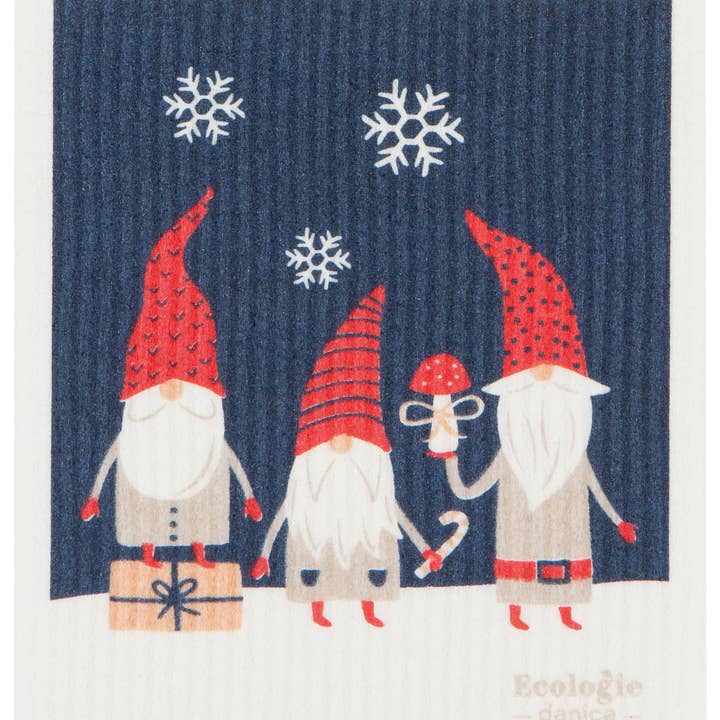 Gnomes Swedish Dishcloth for wholesale by Ecologie