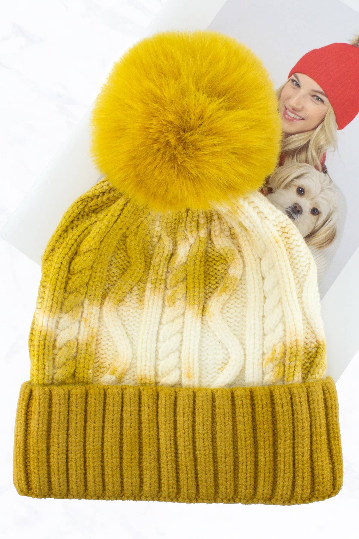 Suzie Q USA - Vente Bonnet – femme - Bonnet New Fashion Tie Dye POM5