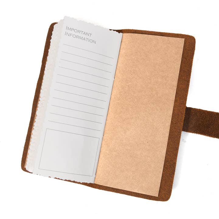 TLG Canada - Wholesale Journal/Diary - Canada Leather Genuine Fishing Logbook | Made In8