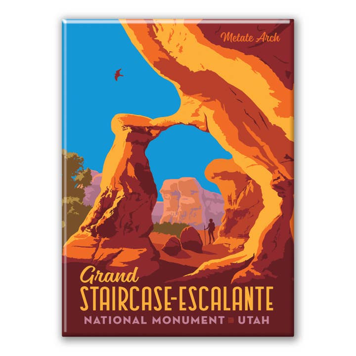 Tourist Courts - Wholesale Magnet - Grand Staircase-Escalante NM Metal Magnet
