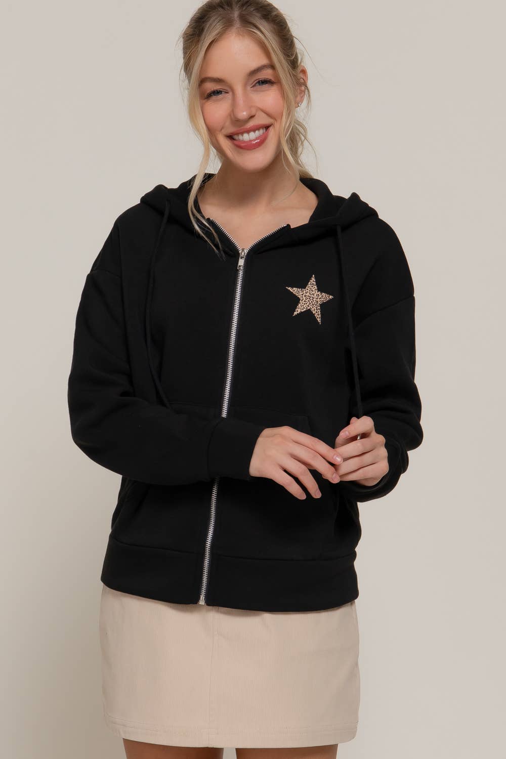 Active Basic | Active USA - Wholesale Hoodie - Women's - Long Sleeve Front & back Print Zip-Up Hoodie Jacket13
