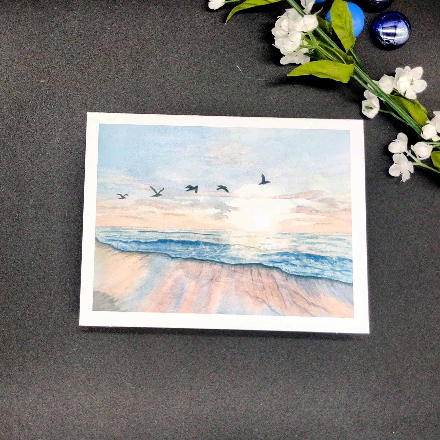 Kathryn Paul Fine Art - Wholesale Stationery/Notecard Set - Coastal Watercolor Notecard Set: Beach Scene Art Cards4