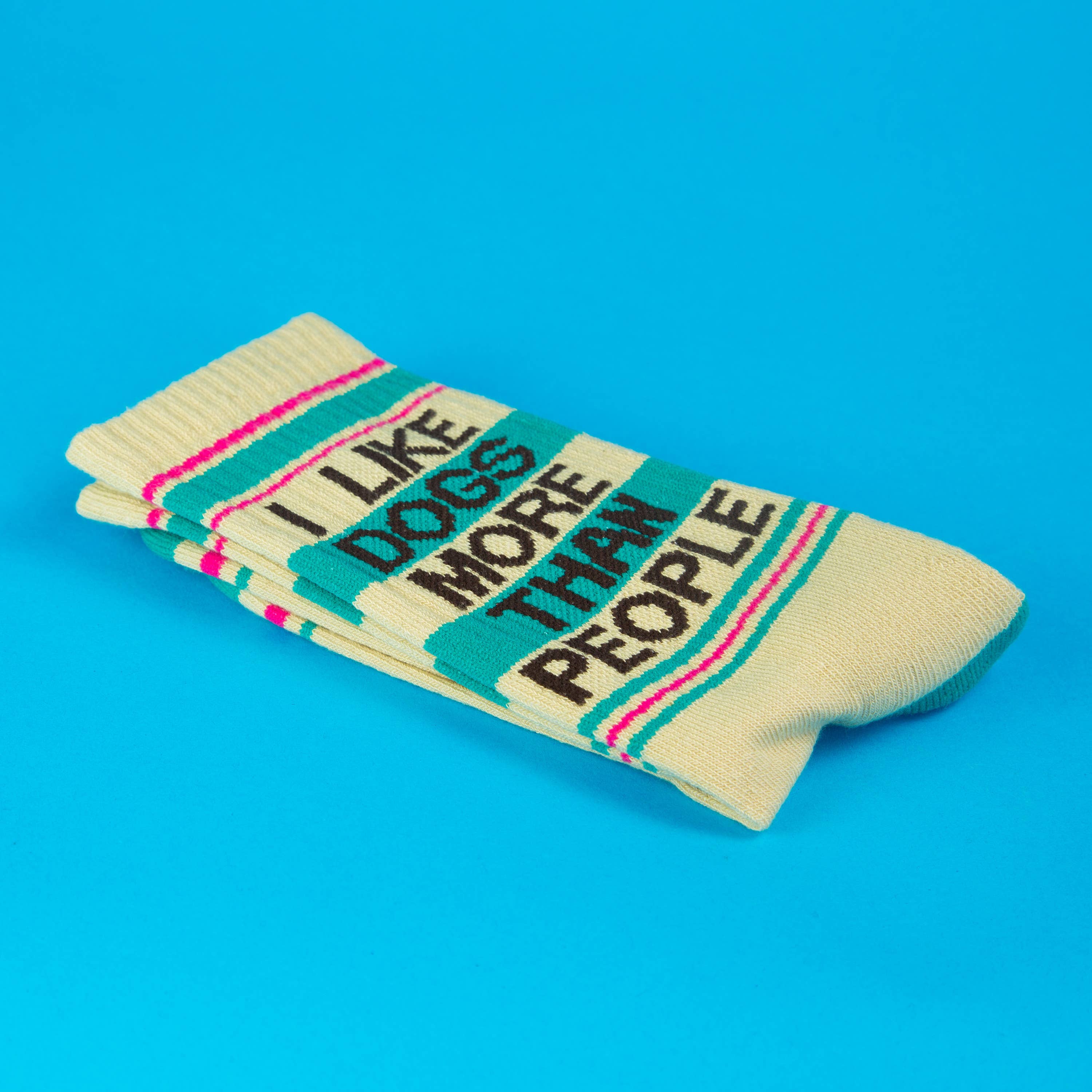 Gumball Poodle - Wholesale Socks - Unisex - I Like Dogs More Than People Gym Crew Socks5