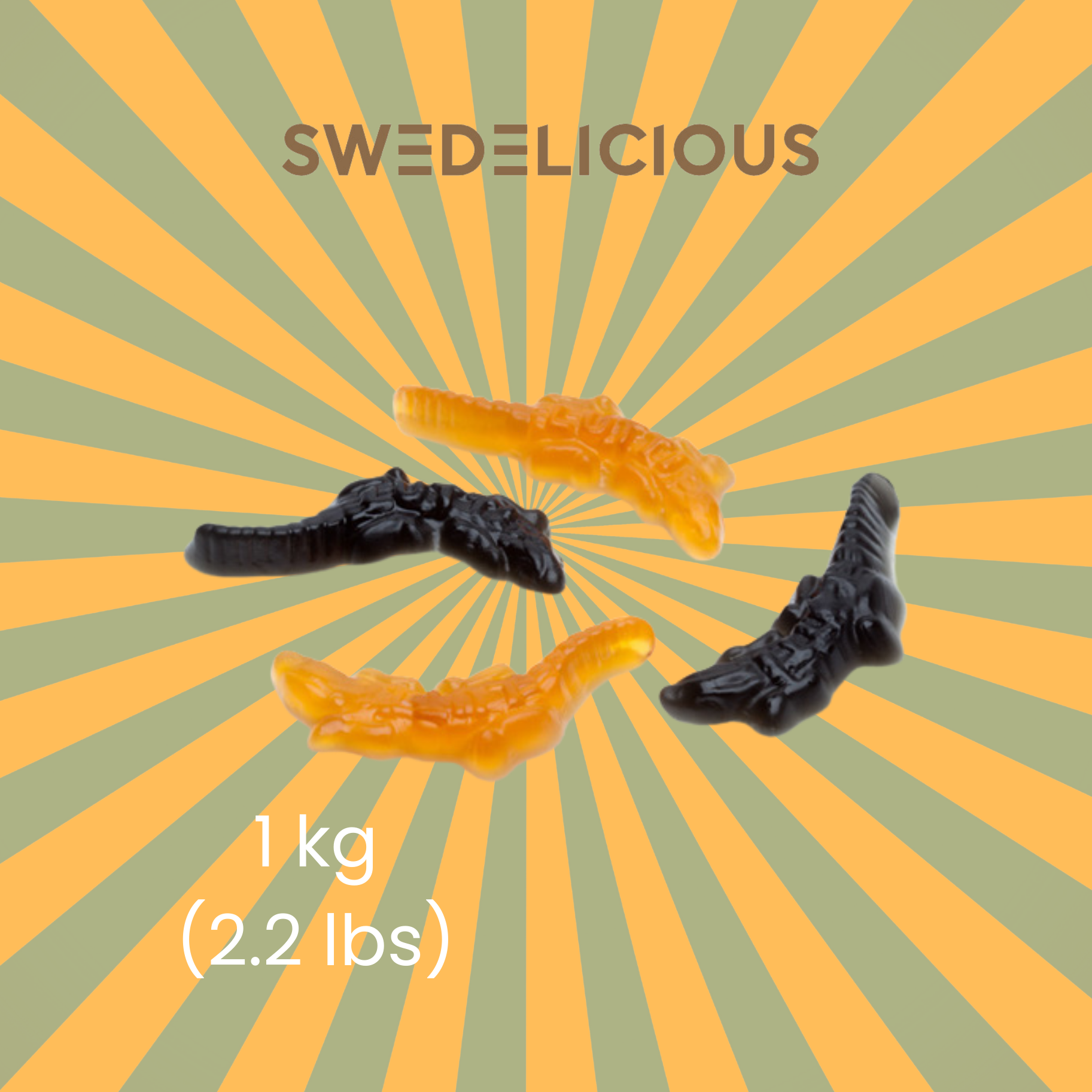 Swedelicious - Swedish Candy - Wholesale Gummy - Halloween Krokodillen - Zweeds Snoep - Pick en Mix0