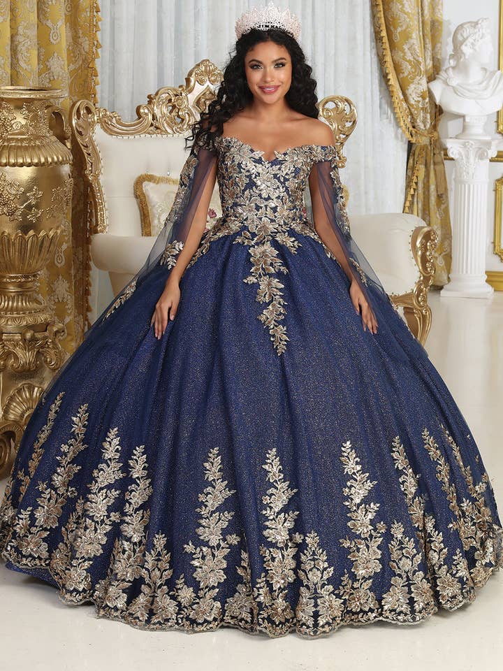 LA Merchandise - Wholesale Gown - Women's - LA221 V-neck Embroidered Quinceanera Ball Gown6