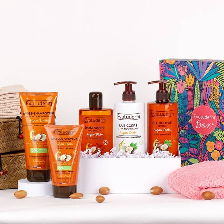 Evoluderm - Wholesale Bath & Body Set - Divine Argan Hammam Body & Hair Set - Gift Idea