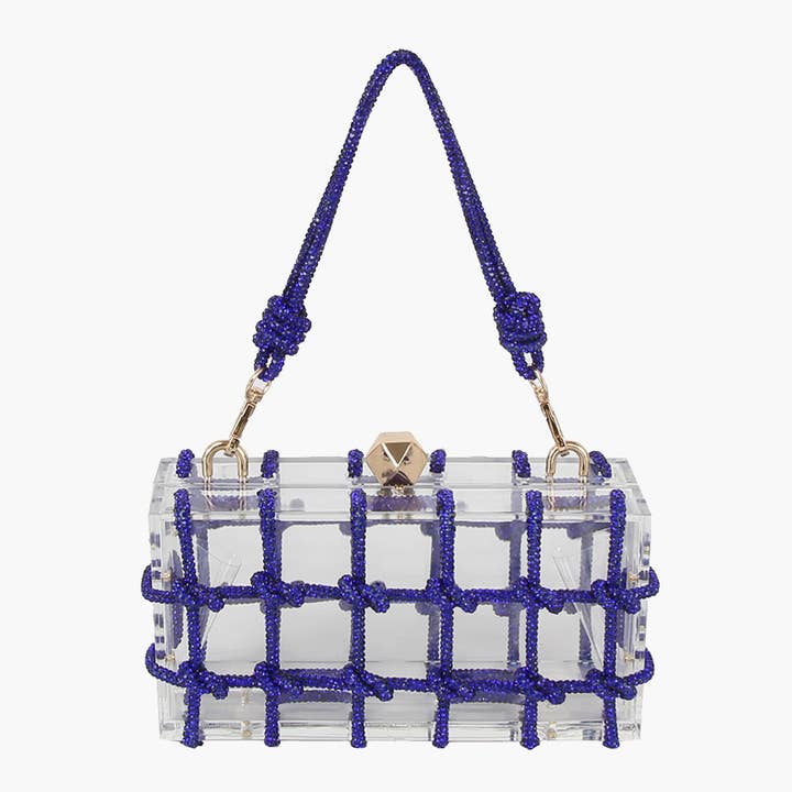 Kvinnors mini transparent plast axelväska för wholesale av Handbag Factory Corp