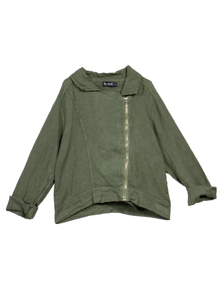 Bella Light Jacket i Moss Green for engroshandel hos Caposhie