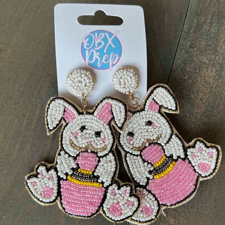 Perlenohrringe mit Osterei und Frühlingskernen für den Großhandel von OBX Prep