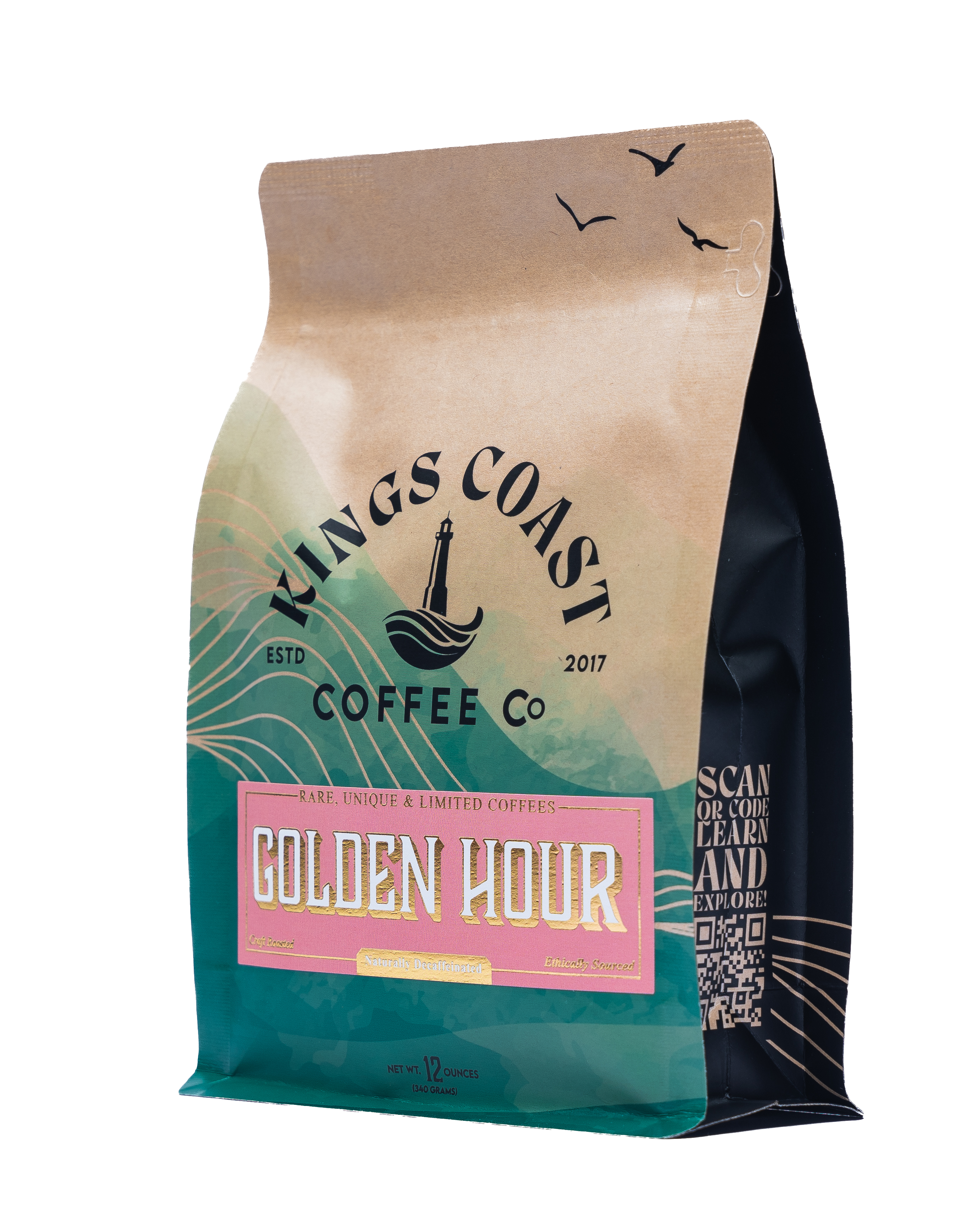 KINGS COAST COFFEE COMPANY - Wholesale Coffee Beans - DECAF - GOLDEN HOUR1
