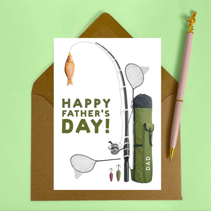 Vaderdag viskaart voor wholesale door Hot Dog Greetings