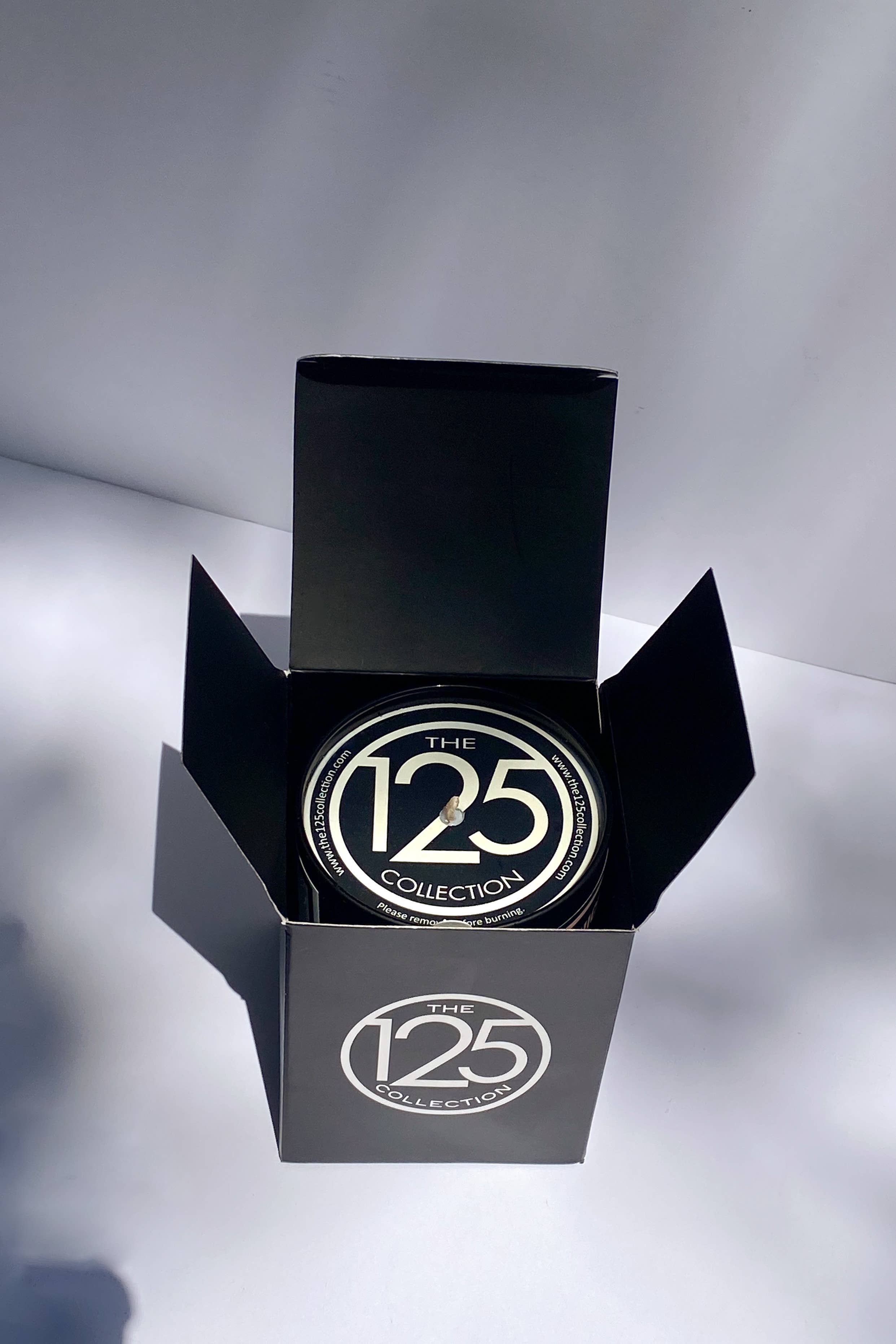 The 125 Collection - Vente Bougie en bocal - Harlem State of Mind ; bougie de soja en verre noir mat de 12 oz2