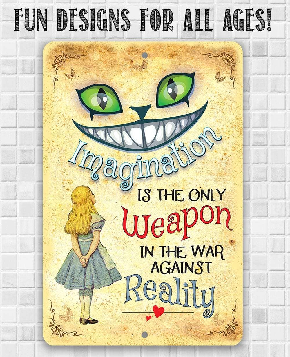 Lone Star Art Metal Signs - Wholesale Sign - Alice in Wonderland - Imagination - Metal Sign3