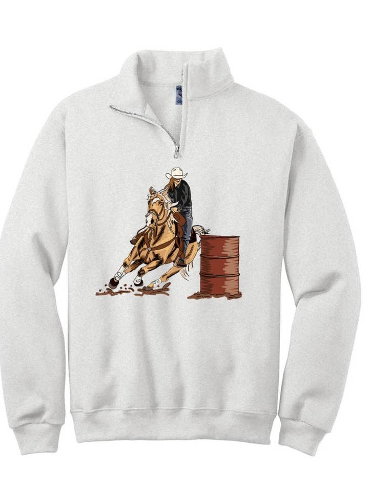 Quart de zip pour cheval de baril pour la vente par Rustic Revival Boutique