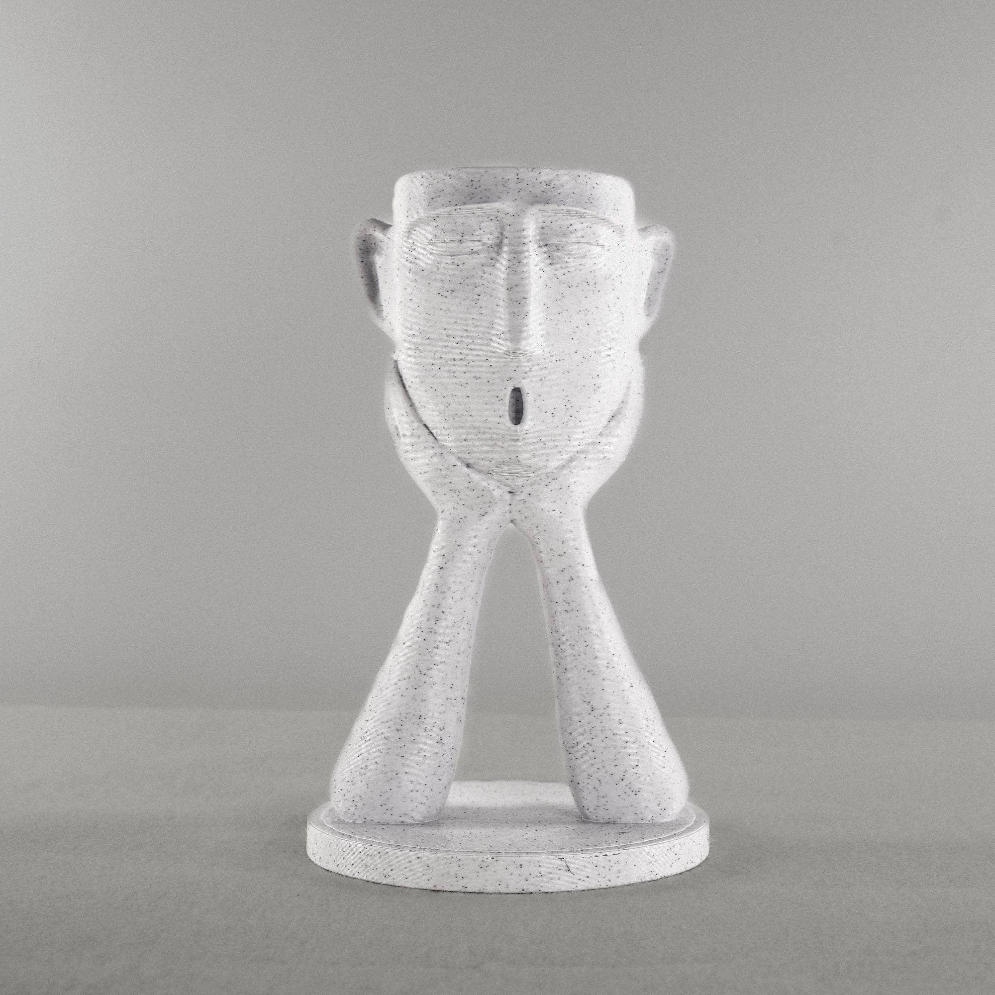 Rosebud Homegoods - Vente Pot - Support pour plantes gonflables Stonehenge, joli pot à tête, cadeau de décoration unique3