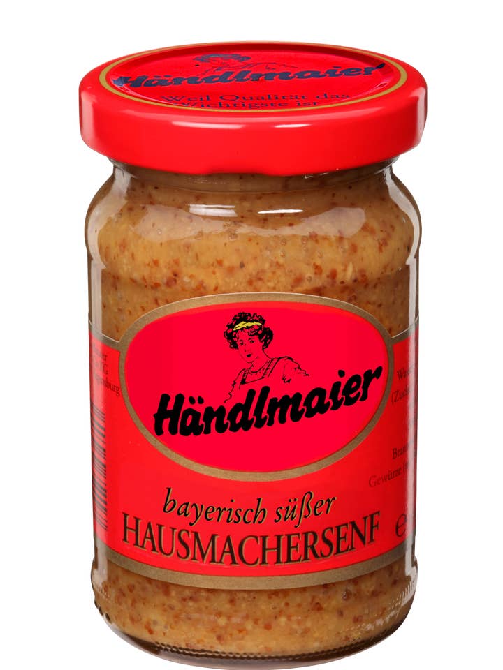 Händlmaier bayerischer süßer Hausmachersenf 12 x 200ml für den Großhandel von the Saucecompany