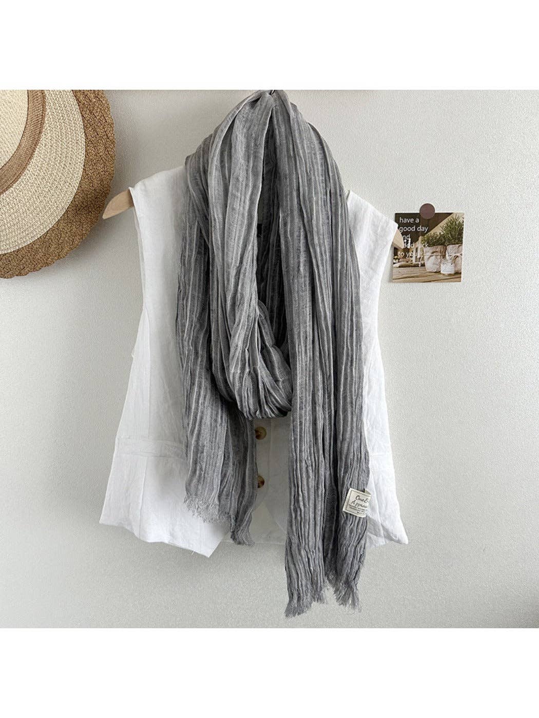 Funkyrel® Atzbranding Limited - Wholesale Scarf - Women's - Scarvii - Vintage Solid Color Shawl & Scarf5