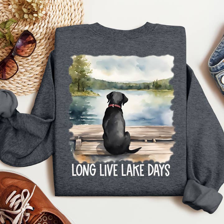 Long Live Lake Days Custom Lake Gildan Sweatshirt for wholesale by Lake and Local Wholesale