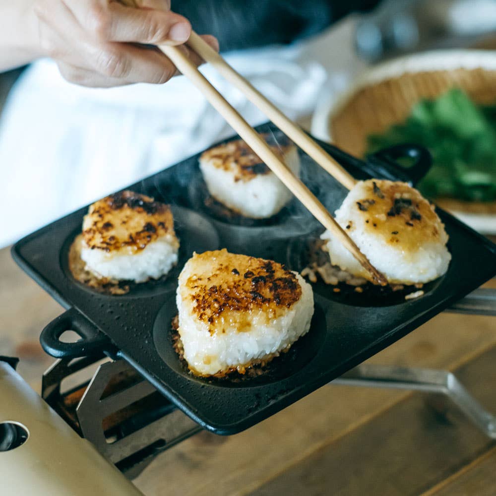 REALJAPANPROJECT - Wholesale Cast Iron Skillet - Rikucho Ogasawara Nambu Cast Iron Onigiri Pan Japan0