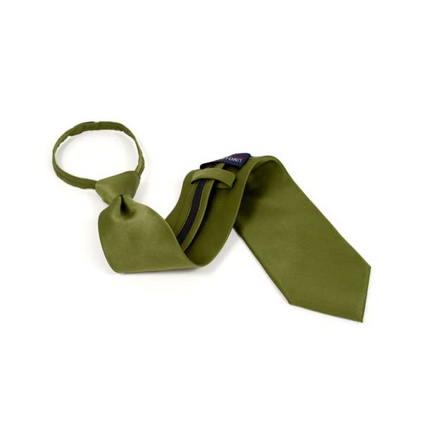 Selini New York - Wholesale Necktie - Men's - Poly Solid Zipper Tie19