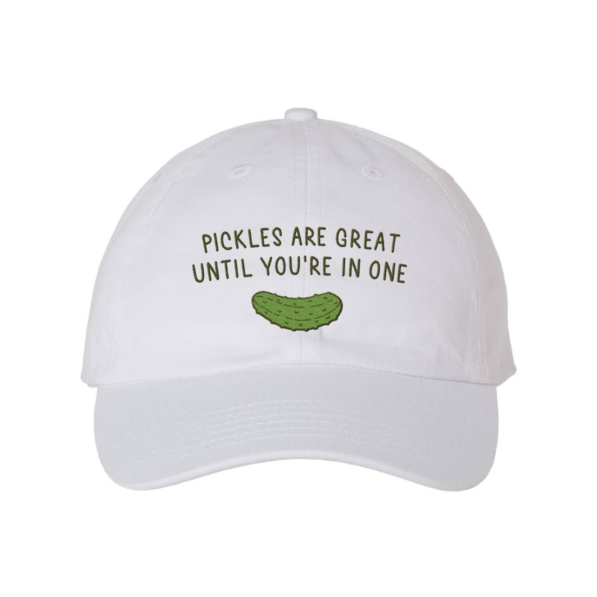 femfetti - Wholesale Baseball Cap - Women's - Pickles Are Great Embroidered Bio-Washed Classic Dad Hat2