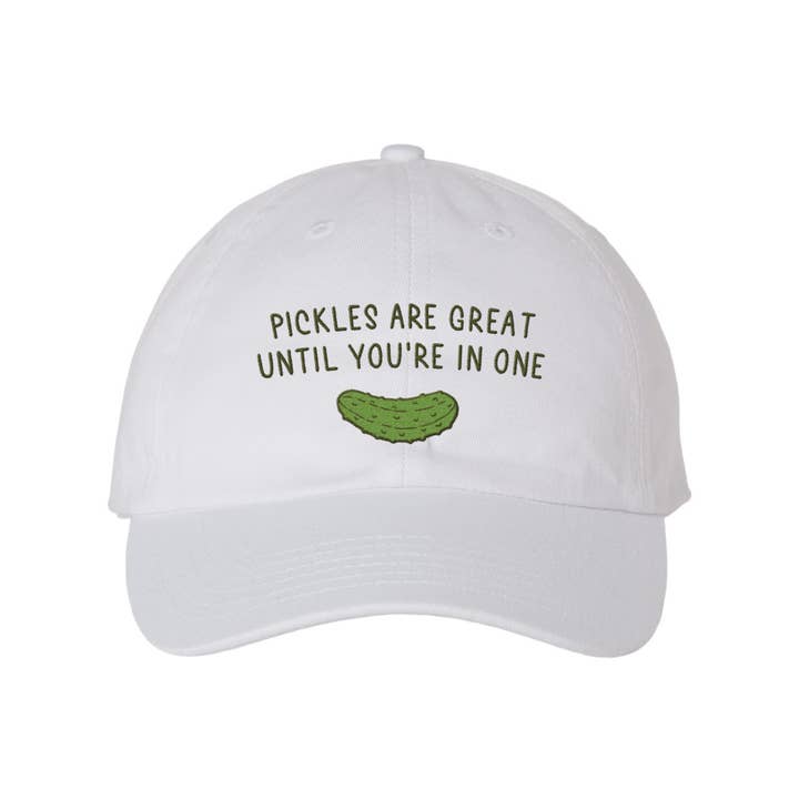 femfetti - Wholesale Baseball Cap - Women's - Pickles Are Great Embroidered Bio-Washed Classic Dad Hat2