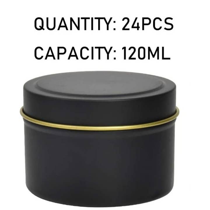 24 tarros de lata de vela con tapa, latas de vela vacías para venta al por mayor de Marchwood Candles Ltd