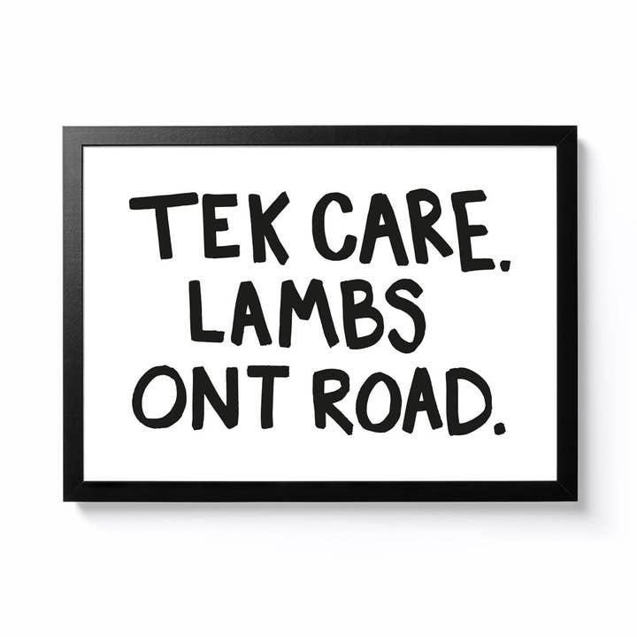 Tek Care Lambs Ont Road for wholesale by National Park Print Shop