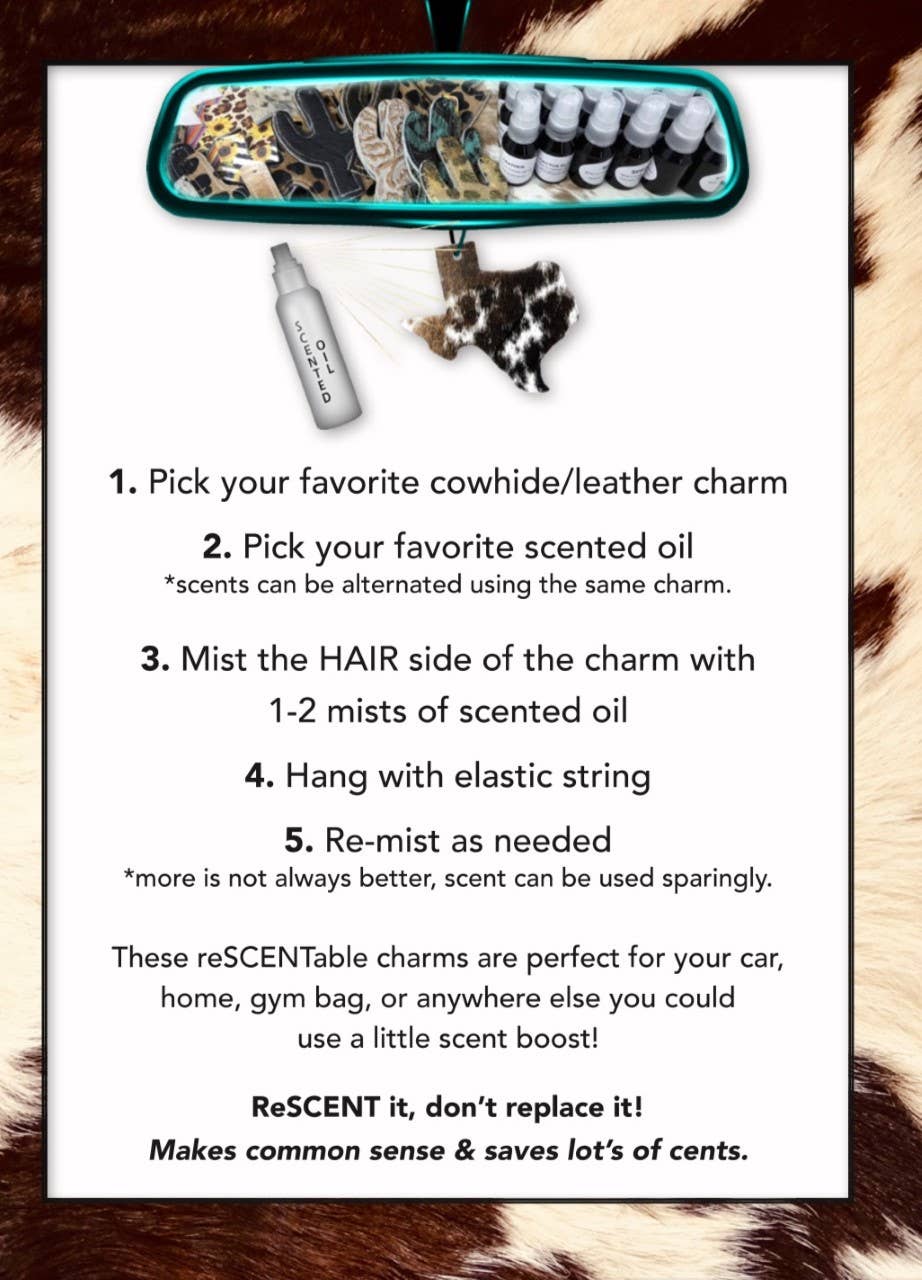 reSCENTit ~ Red Dirt Leather - Wholesale Car Freshener - Unisex - SHOW ANIMALS BRANDED TAGS8