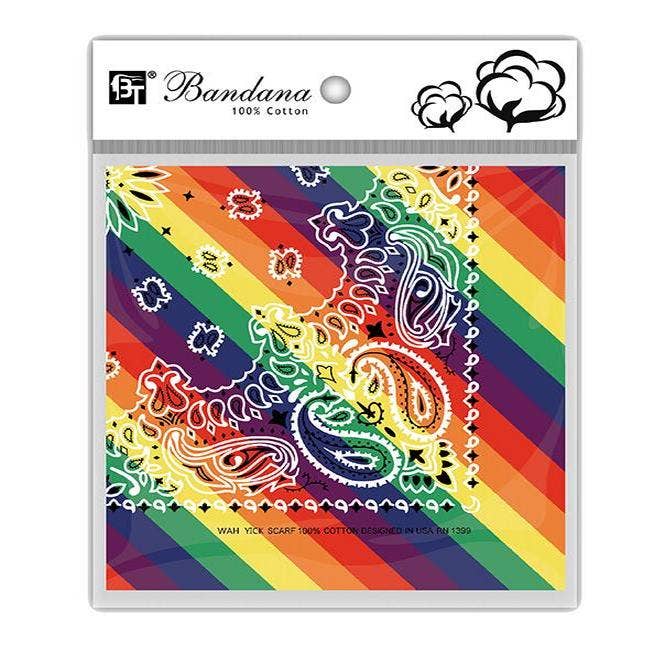 KT Supply - Wholesale Sleep Cap / Bonnet - Women's - Rainbow Bandana Cotton0