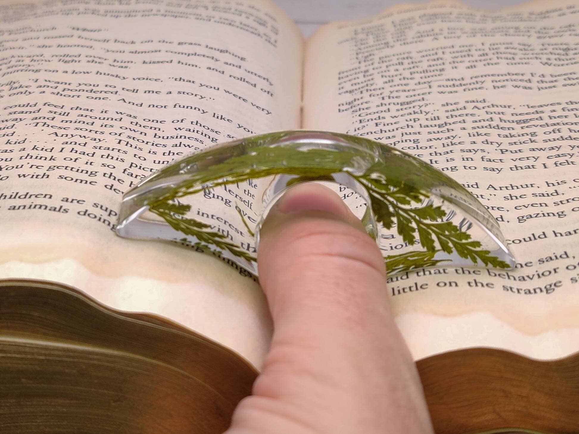 Botanically Bookish - Wholesale Boekenhouder/standaard - Paginahouder voor boeken van botanische hars van geperste planten8