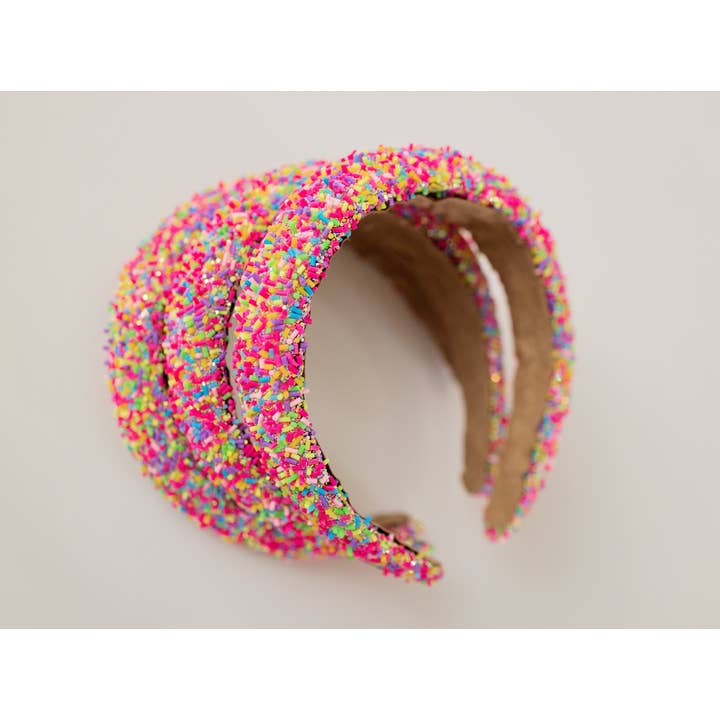 Cerchietto con Perline - Granelli Rosa per la vendita all'ingrosso da parte di Cheeky Plum