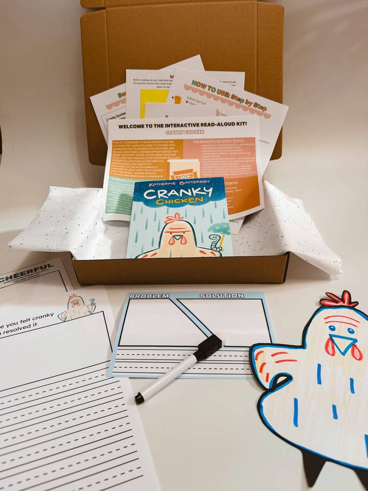 Cranky Chicken Story Box for Kids 10-12 | Emotional Learning & Problem-Solving Activities for wholesale by Story Boxes