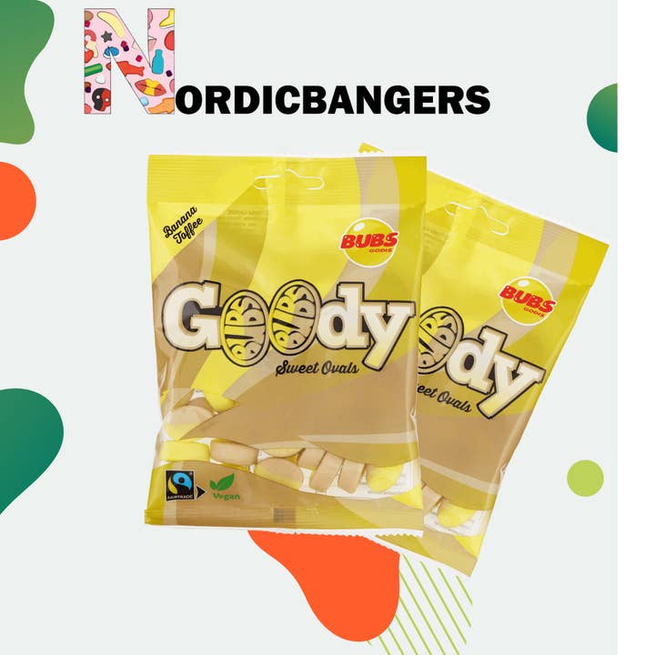 Nordicbangers - Swedish Candy - Wholesale Gummy - Goody Banana/Toffee 90g Swedish Candy